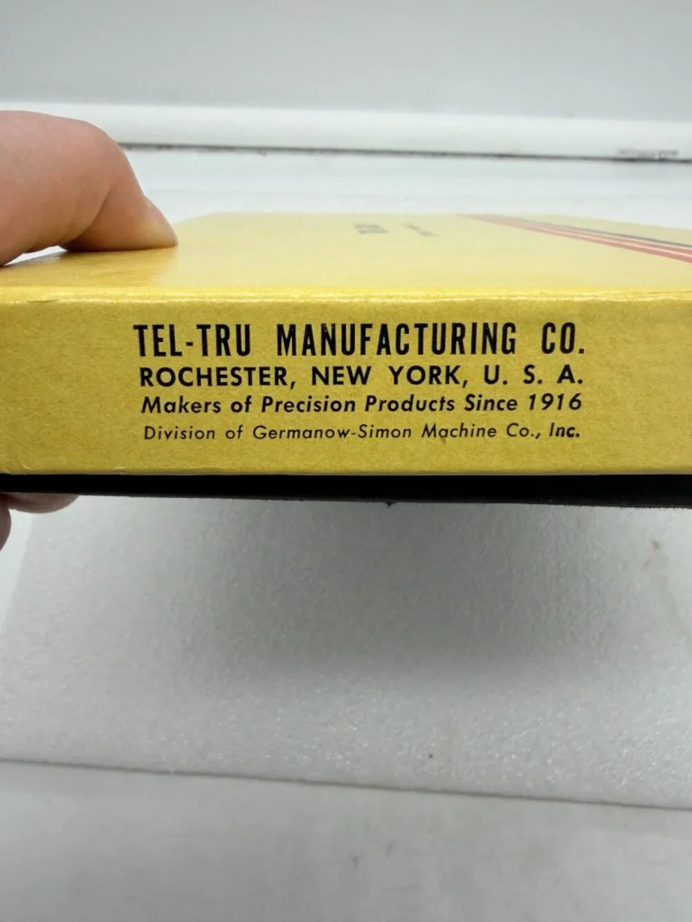 NOS Tel-Tru Stainless Steel Steak Knife Set of Six Wood Handles